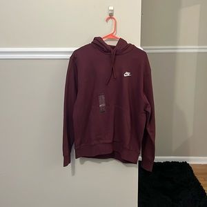 Nike hoodie maroon